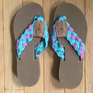 Eliza B ribbon flip flops